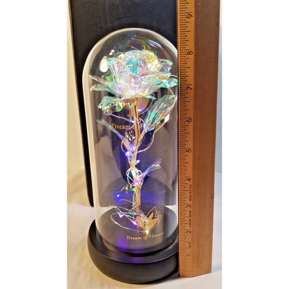 DREAM OF FLOWERS 24K COLORFUL ARTIFICIAL FLOWER ROSE LED IN BOX ~STUNNING~ - Picture 3 of 10
